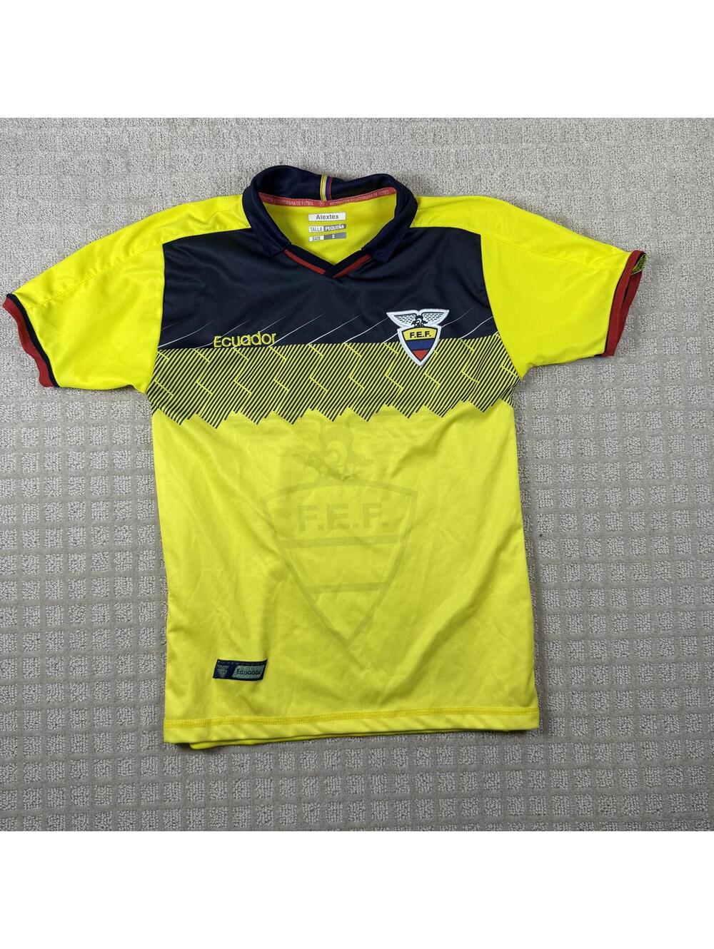 Alextex Ecuador 2019 Home Soccer Jersey Size S